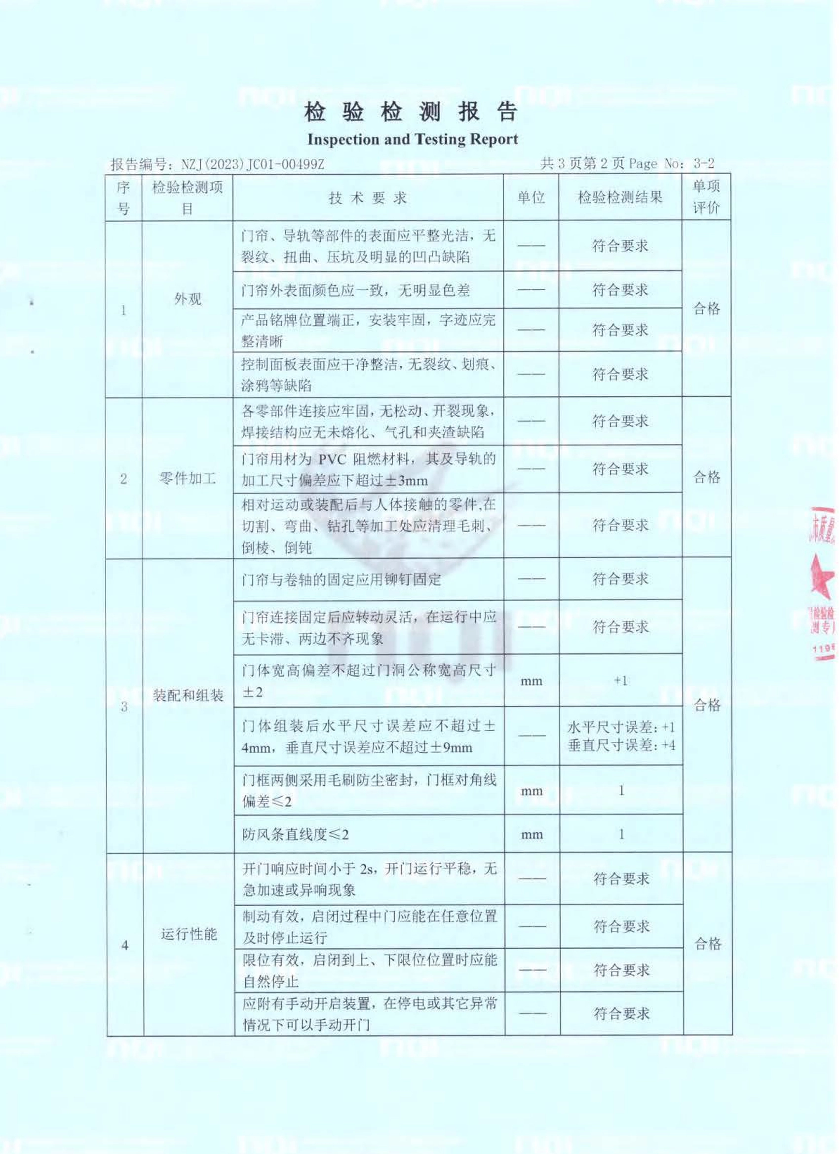 stacking-door-inspection-and-testing-report-certication